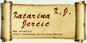 Katarina Jerčić vizit kartica